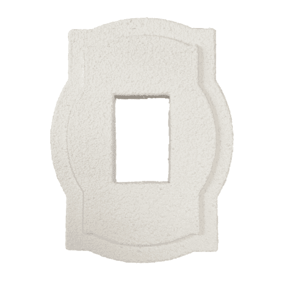 Snap Tight Products Electrical Outlet Trim, Polyurea-Coated EPS Foam, Weather-Resistant, Divine White, 10.75" H x 8.125" W