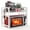 White, variant on NUBILY Expandable Microwave Stand-2 Tier Metal Kitchen Countertop Organizer with 6 Hooks,Bakers Rack,Microwave Oven Rack,55lbs Weight Capacity,Black
