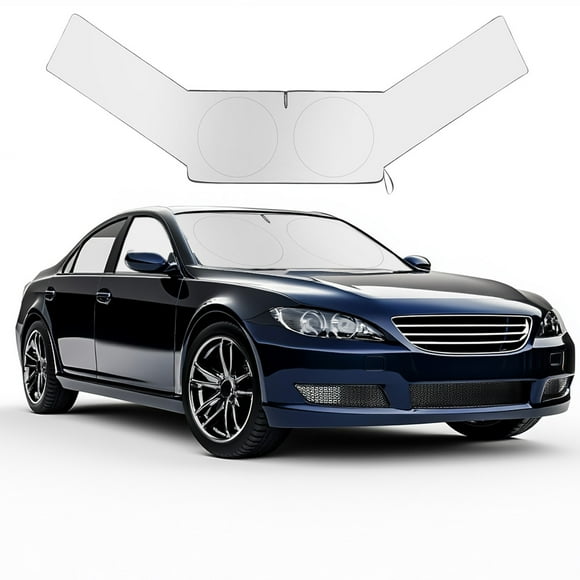 Car Sun Shade, Car Sun Shades for Side Window, Car Extended Front Gear Side Windshield Sunshade Summer Heat Insulation Sun Protection Heat Insulation Motors Front Window Windshield, Gray-O