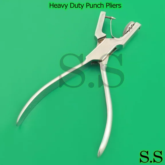 Heavy Duty 7" Jewelry Rotatory 5 Hole Punch Pliers