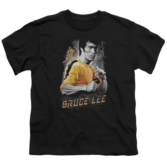 Bruce Lee - Yellow Dragon - Youth Short Sleeve Shirt - Small