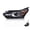 Left Clear lens Black Housing Amber Reflector, variant on CROSSDESIGN Halogen LED DRL Headlight Fit for Chevy Equinox 2018-2020 Headlamp