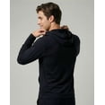 thumbnail image 3 of Real Essentials 3 Pack: Men's Cotton Henley Pullover Hoodie Casual Workout Comfort Long Sleeve Hooded Sweatshirt Big & Tall, 3 of 6