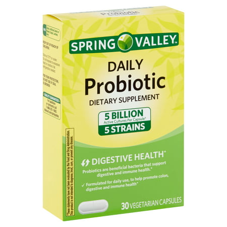 Spring Valley Daily Probiotic Vegetarian Capsules, 30