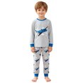 thumbnail image 3 of CAICJ98 Boys Pajamas Cotton Pjs Set Toddler Airplane 2 Piece Long Sleeve Sleepwear (6-7 Years,Light Blue), 3 of 8