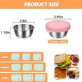 thumbnail image 6 of Ludlz Condiment Containers with Lids, Salad Dressing Container To Go, 50ml Reusable Stainless Steel Sauce Containers for Lunch Box 1pcs, 6 of 8