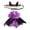 Purple, variant on Size M Purple Black Pet Vampire Cape Costume, Halloween Devil Ear Headband Outfit for Cats Medium Dogs