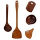 thumbnail image 3 of 1 juego de 2 cucharas y espátulas de madera antiadherentes para utensilios de cocina, 3 of 7