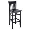 thumbnail image 1 of Beechwood Mountain Jacob 30" Slat Back Bar Stool in Black, 1 of 1