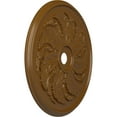 thumbnail image 3 of 42 1/8"OD x 1 7/8"P Sellek Ceiling Medallion (Fits Canopies up to 9"), Hand-Painted Smokey Topaz, 3 of 7