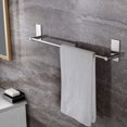 thumbnail image 3 of Toallero Adhesivo Montado En La Pared Toallero De Baño De Acero Inoxidable Toallero Autoadhesivo De 32 Cm Toallero, Almacenamiento De Toallas De Baño Gancho Adhesivo De Baño, Plata Mate JAMW Sencillez, 3 of 5