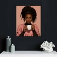 thumbnail image 4 of Nawypu  Black Woman Wall Art African American Fashion Black Woman Canvas Painting Wall Pictures for Living Room Decor Holiday Time Dancing Nordic Posters and Prints, 4 of 4