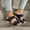Multicolour, variant on ZKCCNUK Summer Plus Size Orthopedic Sandals Women's Flat Bottom Striped Shoes Lightweight Beach Sandals Casual Shoes Arch Support Sandals Women's on Clearance