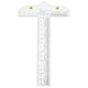 thumbnail image 1 of T Shape Ruler Transparent Sewing Ruler Plastic Measuring Ruler Measuring Tool, 1 of 4