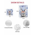 thumbnail image 7 of Easter Bunny Kitchen Dish Towels for Drying Dishes Set of 3, Spring Purple Flowers Rabbit Pastoral Plants Waffle Weave Microfiber Hand Tea Bathroom Towels Quick Dry & Absorbent Towel 12x12, 7 of 7