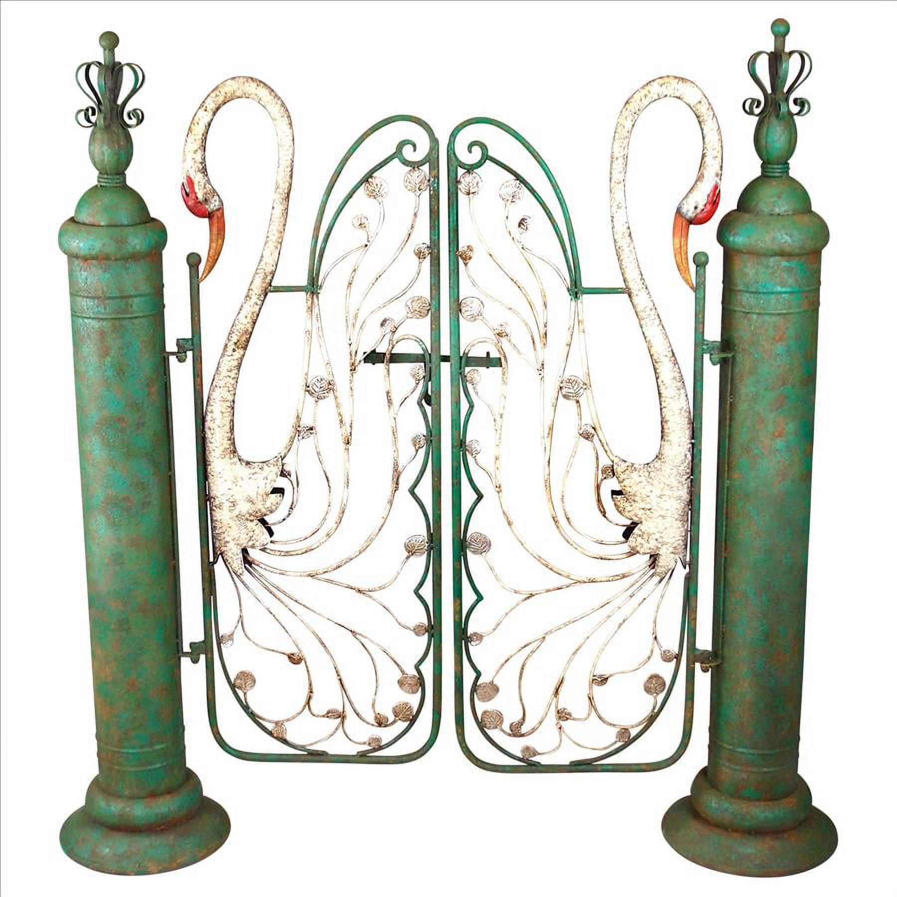 Design Toscano Swan Serenade Entryway Metal Garden Gate