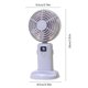 thumbnail image 3 of Ventilador portátil TUWABEII, recargable por USB, 3 en 1, para cuello y escritorio, ideal para maquillaje de mujer., 3 of 6