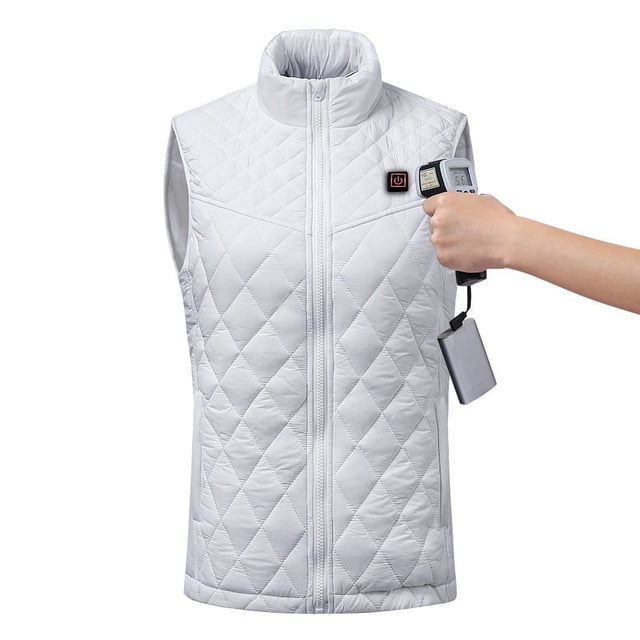 Chaleco calefactor para mujer, traje calefactor a prueba de explosiones y frío, traje calefactor inteligente con carga USB