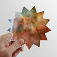 thumbnail image 1 of Brown nubes nebulosas Azul Calcomanías solares de vinilo, 1 of 3