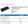 thumbnail image 2 of Brake Pedal Pad - Compatible with 1986 - 2005 Buick LeSabre 1987 1988 1989 1990 1991 1992 1993 1994 1995 1996 1997 1998 1999 2000 2001 2002 2003 2004, 2 of 2
