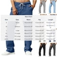 thumbnail image 3 of TKKCS Mens Soild Straight Leg Pants- Drawstring Casual Relaxed Fit Elastic Waist Flat Front Pants With Pockets Beige Size XL, 3 of 5