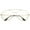 Gold / Clear, variant on sunglassLA Unisex Classic Oversize Metal Frame Slim Temple Crossbar Clear Lens Round Eyeglasses 59mm (Black / Clear) - 59mm
