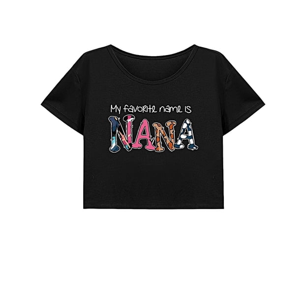Camiseta corta suelta para mujer, camiseta recortada de entrenamiento suave de verano para viaje, Camping, trabajo L
