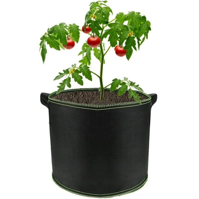 7/10 Gallon Plant Grow Bags Non-Woven Breathable Plant Grow Pots with Sturdy Handles Reusable Garden Growing Con