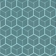 thumbnail image 1 of Ahgly Company Tapis d'Intérieur Lavables en Machine Bleu Lagon Bleu Transitionnel, Carré de 6', 1 of 7