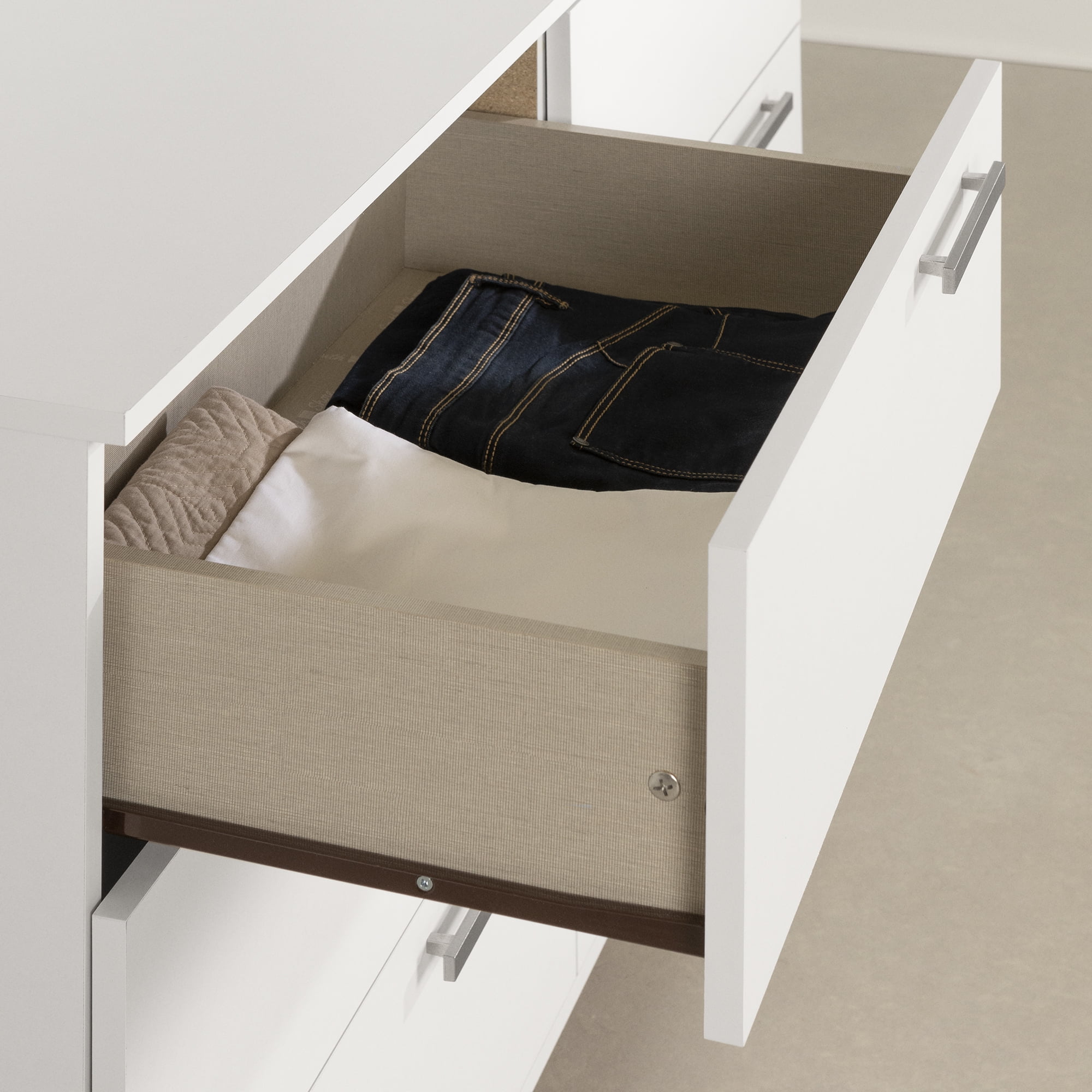 South Shore Cavalleri 6-Drawer Dresser for Adult, in Pure White