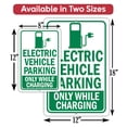 thumbnail image 5 of Metal Sign - Electric Vehicle Parking While Charging - Tesla Electric Car EV Parking Only Sign -Use Indoor/Outdoor - Compliance Road Sign, Parking Restriction, Reminder and Notice (8x12), 5 of 9