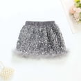 thumbnail image 3 of WOYY Big Girls Glitter Sequins Mini Skirt Trendy Trim Party Skirt, Sizes 9-10, 3 of 4