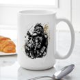 thumbnail image 6 of CafePress - Grungy Santa Large Mug - 15 oz Ceramic Large White Novelty Mug, 6 of 6