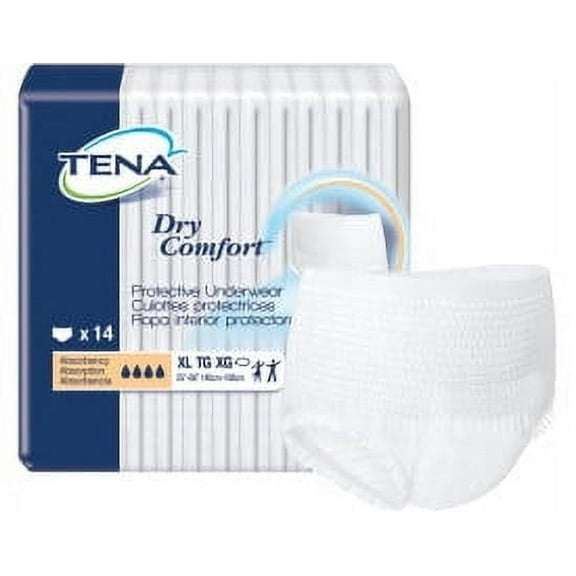 TENA Dry Comfort Protective Underwear, X-Large, Moderate Absorbency (14 Count)