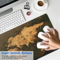 thumbnail image 4 of Immersive World Map Gaming Mouse Pad with Stitched Edges - Ultra Non-Slip Base Extended XXL (31.5x11.8 Inch), 4 of 7
