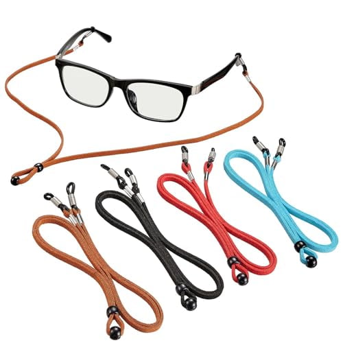 4PCS Eye Glasses String Glasses Strap Holder Straps - Adjustable Eyewear Retainer Cord - Sunglasses Strap - Glasses Retainer Cord Chains Lanyards