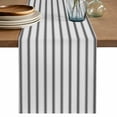 thumbnail image 2 of Grey White Stripes Modern Minimalism Table Runner 90 Inches Long,Kitchen Dining Tablerunners Geometric Striped Art Linen Table Runners Dresser Scarves for Home Dinner Wedding Holiday Party Decor, 2 of 9