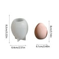 thumbnail image 4 of Silicone DIY Easter Striped Rabbit Plaster Mold - Durable, Easy to Operate, Ideal for Making Bunny/Candle Decor & Holiday Gifts, 4 of 5
