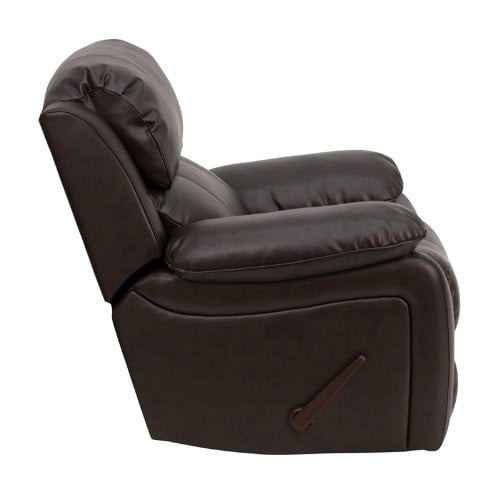 Flash Furniture MEN-DA3439-91-BRN-GG Dark Brown Leather Rocker Recliner