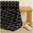 thumbnail image 4 of Soimoi Black Cotton Poplin Fabric Bear Animal Print Fabric by the Yard 42 Inch Wide, 4 of 7