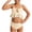 Beige, variant on Toddler Baby Girl Two Piece Swimsuit Adjustable Straps Ribbed Bikini Set Infant Summer Beach Swimwear Bathing Suit 6-7 Years White