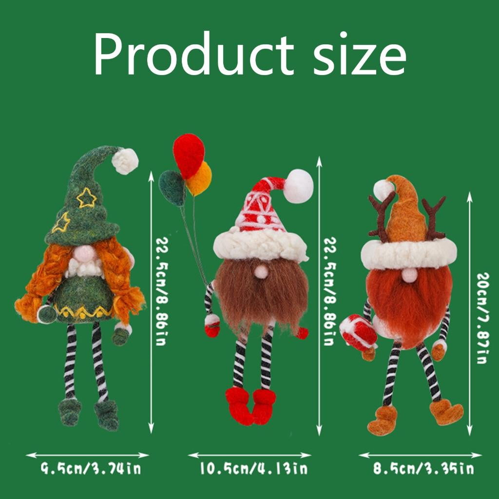 Gnomes Needle Felting Starter Kits Needle Felting Kits Wool Needle Felting Tool Kits with Felt Tool