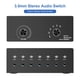 thumbnail image 2 of Interruptor de audio Conmutador de audio Caja de conmutador de audio, salida, Selector de audio estéreo, compacto portátil con cable de audio de 3,5 mm para, 2 of 8