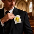 thumbnail image 3 of Synthetic Leather Baseball Cross with Inspirational Faith Message for Athletes Coaches Pocket Blessing, 3 of 5