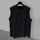 thumbnail image 1 of pstuiky Camisetas sin mangas para hombre, Camiseta deportiva informal de cuello redondo sin mangas de doble capa para hombre Camisas para hombres l, 1 of 5
