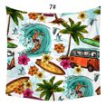 thumbnail image 1 of Tapiz colgante bohemio Playa tropical Vista al mar Sol Piña Letras Estampado Toalla de playa Sala de estar, 1 of 4