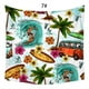 thumbnail image 1 of Tapiz colgante bohemio Playa tropical Vista al mar Sol Piña Letras Estampado Toalla de playa Sala de estar, 1 of 4