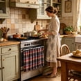 thumbnail image 3 of Clearance! Zguuel Handmade Oven Curtain Skirt, Farmhouse Stove Cover for Kitchen, 3 of 4