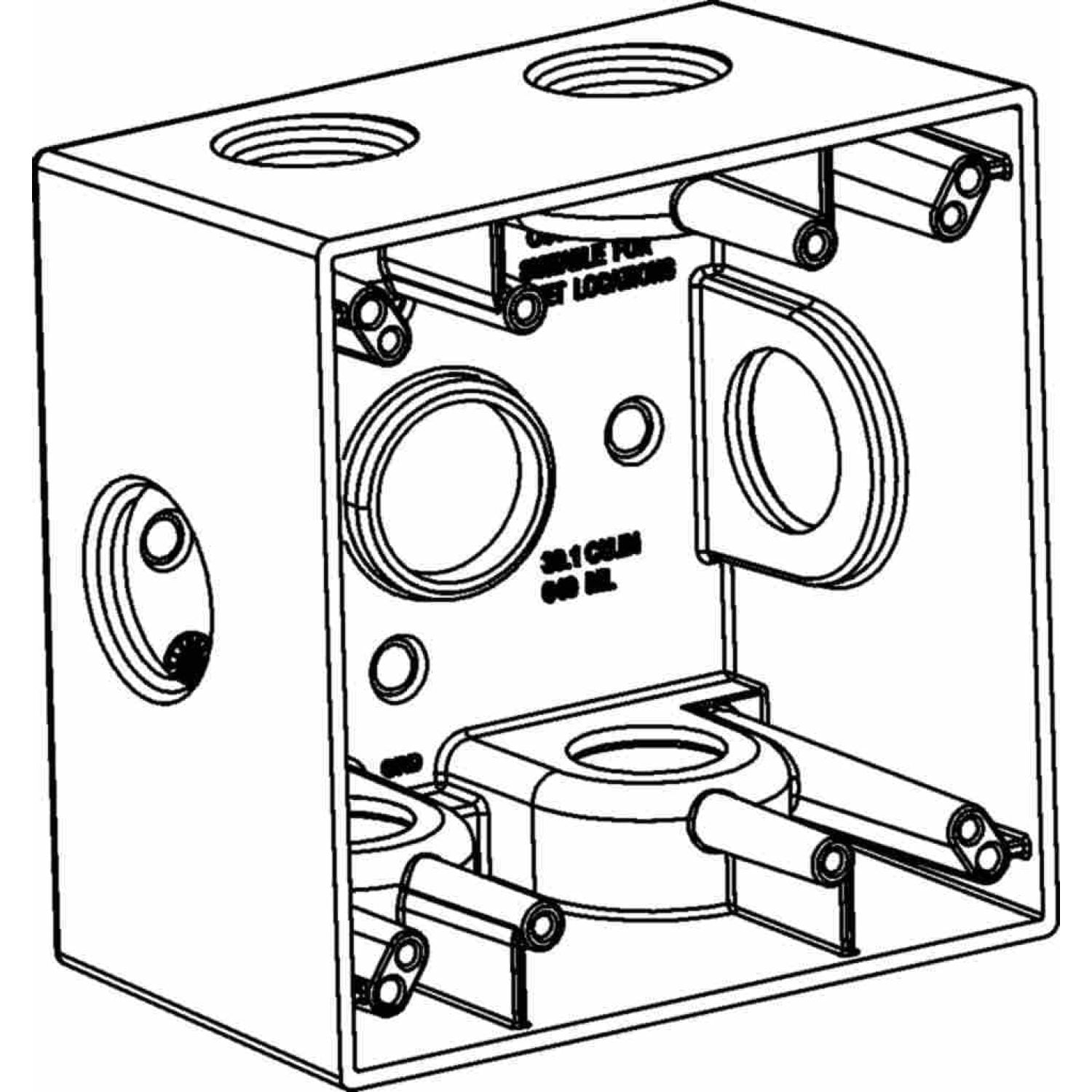 htysupply-2db100-7x-electric-box-2-5-8-deep-7-outlets-w-1-hole-size-x-configuration