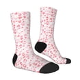 thumbnail image 2 of Goofa Cute Hand Drawn Hearts Printed Men's Crew Socks, Soft Durable Breathable Moisture-Wicking with Odor Control Cotton socks, 2 of 9